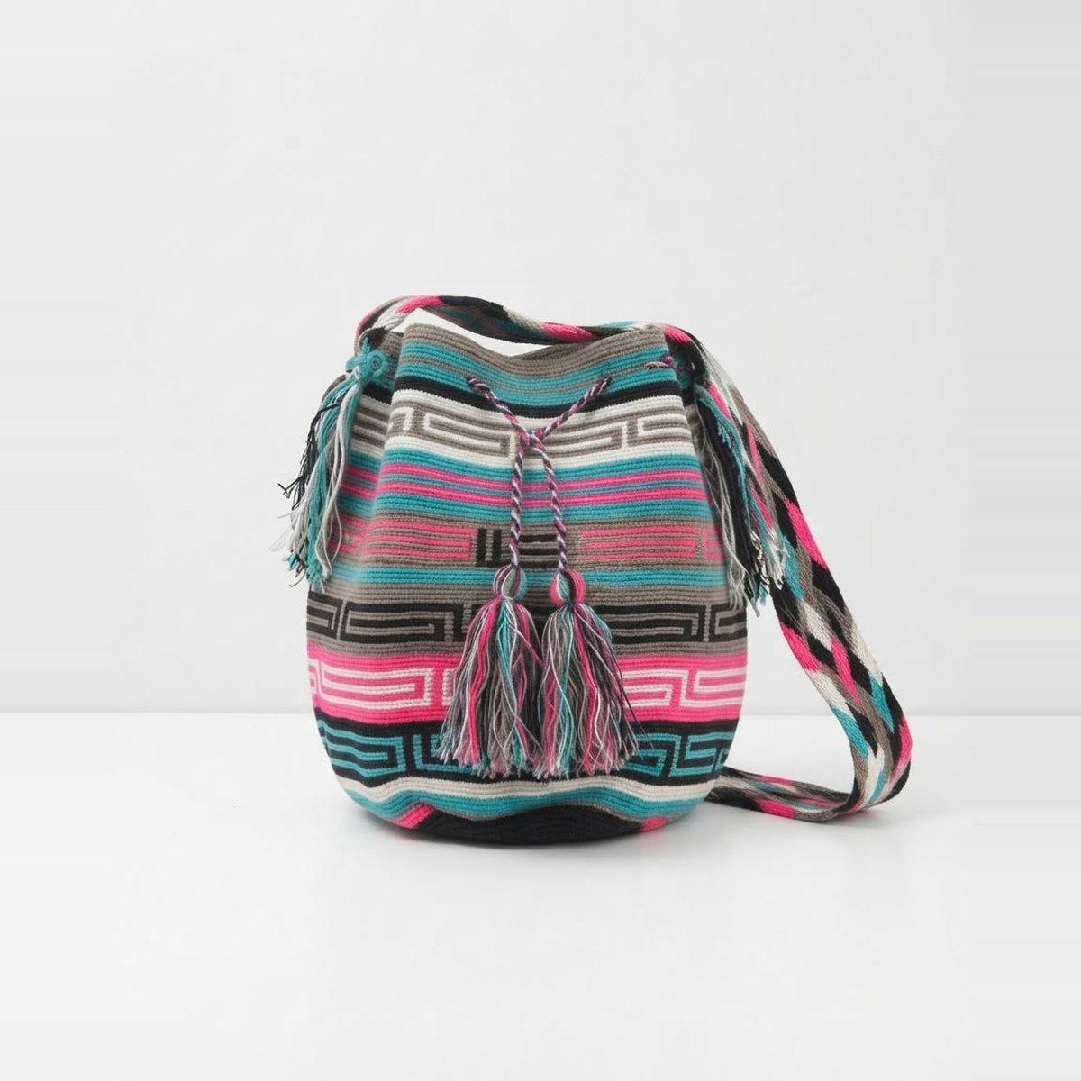 Turquoise Bloom Wayuu Bag