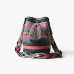 Turquoise Bloom Wayuu Bag - view 2