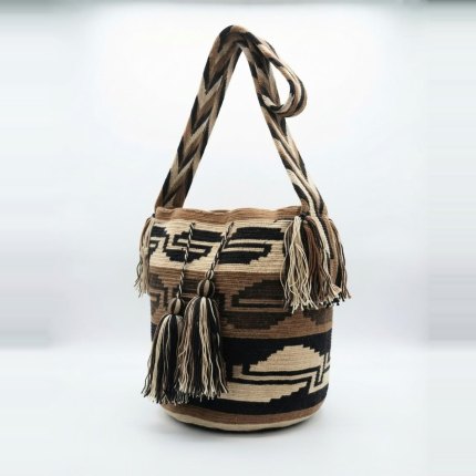 Mocha & Sand Wayuu Bag