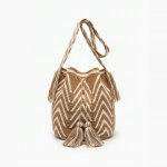 Camel Chevron Wayuu Bag - view 2