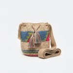 Sand & Cerulean Wayuu Bag - view 2