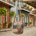 Sand & Cerulean Wayuu Bag - view 5