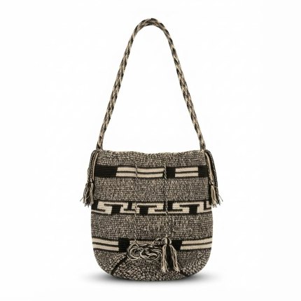 Monochrome Noir Wayuu Bag