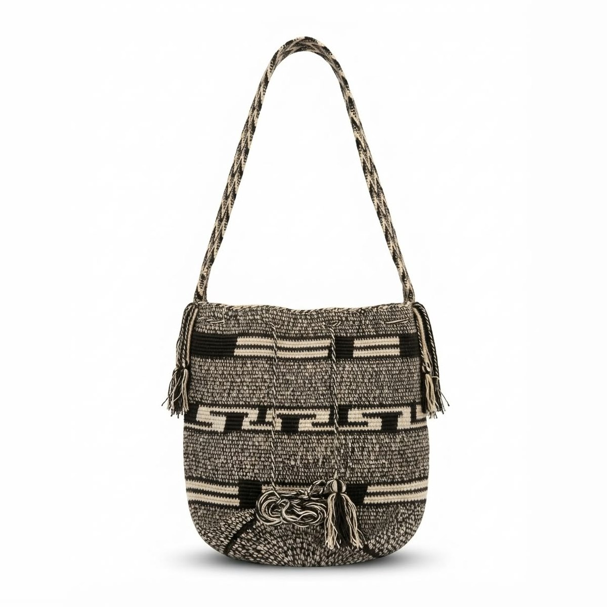 Monochrome Noir Wayuu Bag