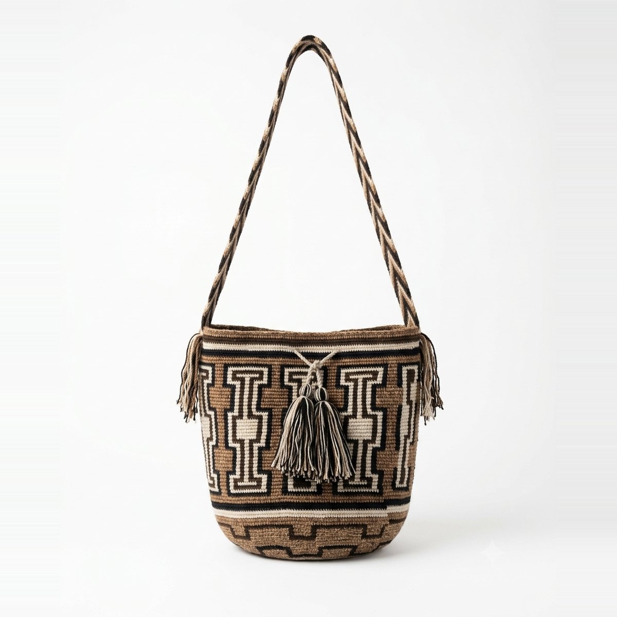 Coffee & Cream Wayuu Bag